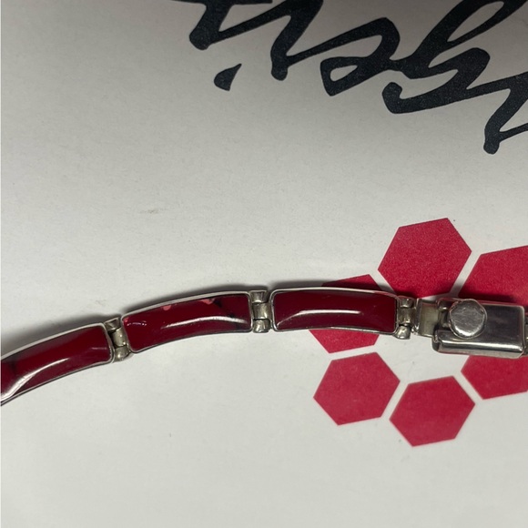 ❤️Beautiful Vintage 950 Red Jasper made in Mexico matching Jewelry Set - Picture 7 of 15